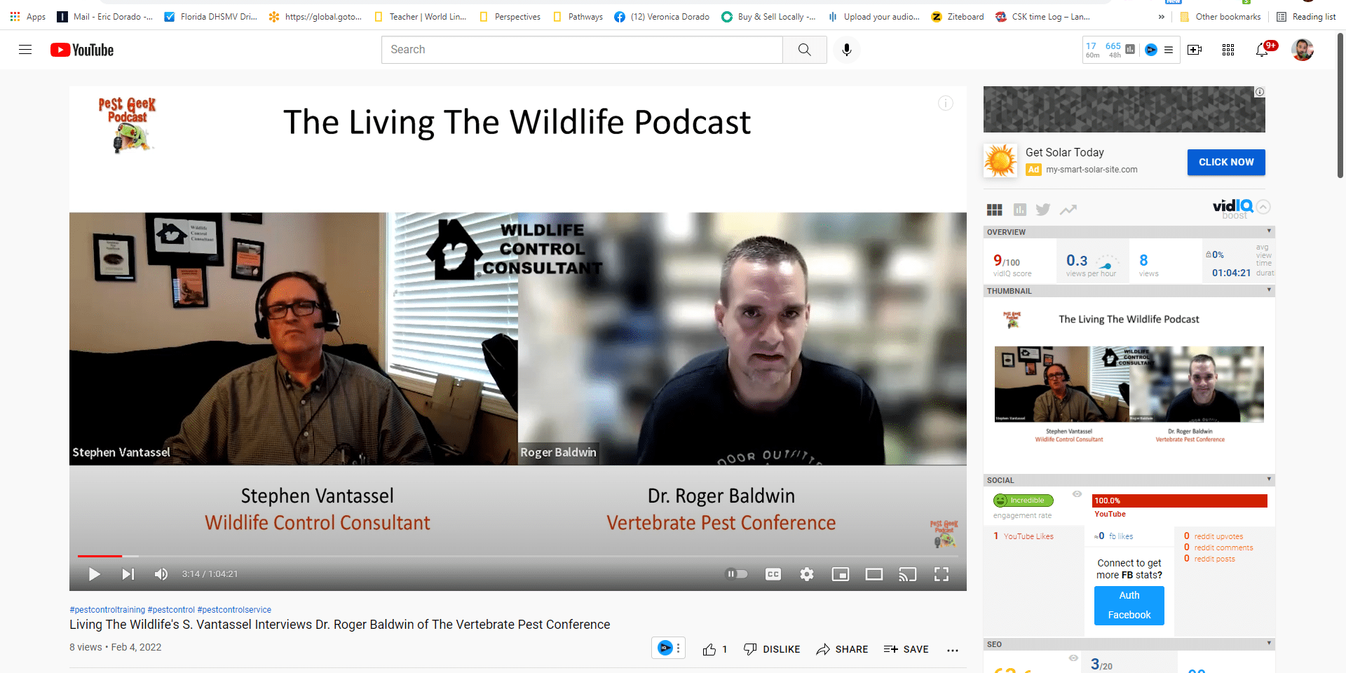 Dr. Roger Baldwin of The Vertebrate Pest Conference On Living The